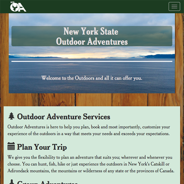 NYS Outdoor Adventures website
